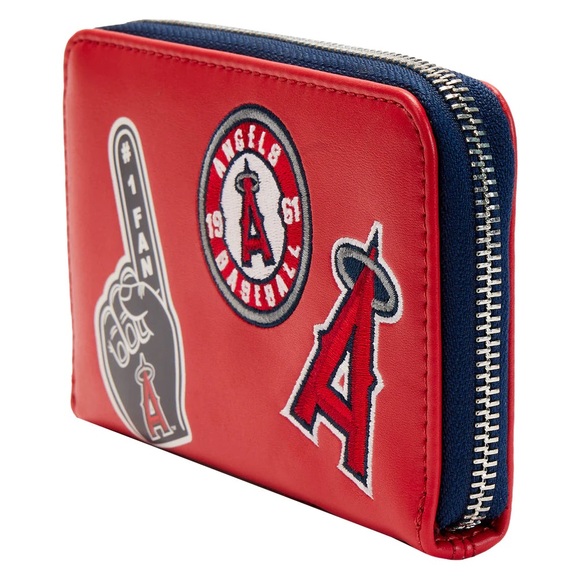 Loungefly Exclusive - MLB Los Angeles Angels Baseball Patch Wallet NWT - Picture 3 of 9